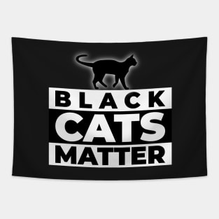 Black Cats Matter Tapestry