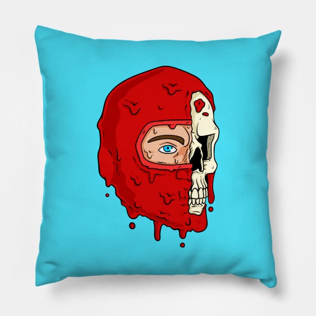 The Human Spider Half Skull Pillow by CalebLindenDesign