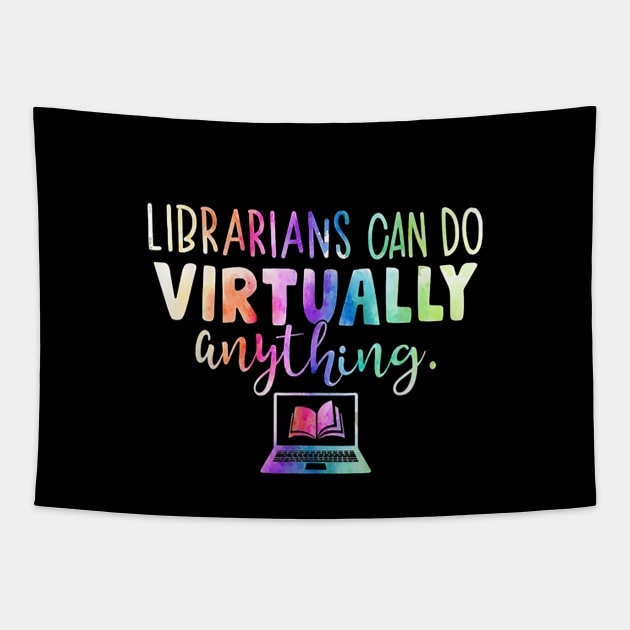 Funny Librarians Can Do Virtually Anything Tapestry by FONSbually