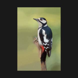 Woodpecker On A Branch T-Shirt