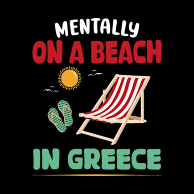 Mentally On A Beach In Greece by David Brown