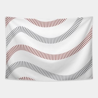 Modern Minimalist Wavy lines rose gold Tapestry