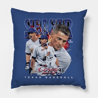 Corey Seager Texas Retro Vintage Pillow