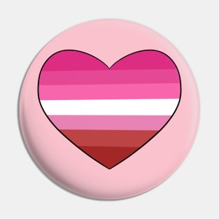 Lesbian Heart Pin