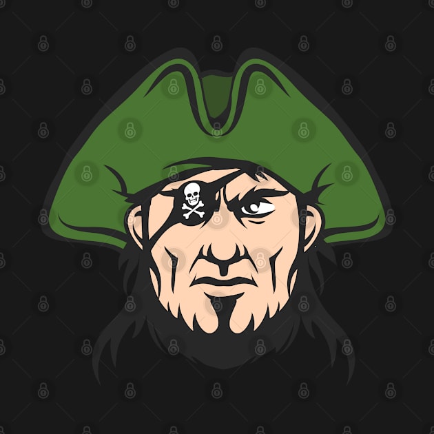 Pirate Mascot Face by devaleta