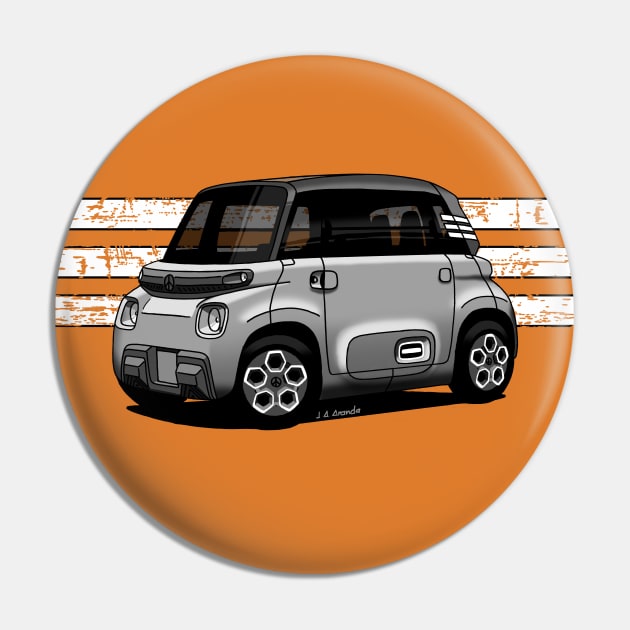 The little cute french micro car Pin by jaagdesign