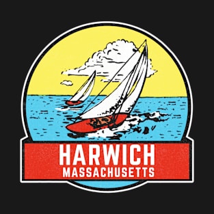 Vintage Harwich Massachusetts Travel Decal T-Shirt