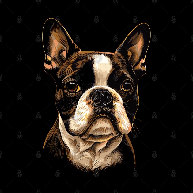 Boston Terrier face by remixer2020