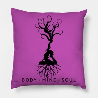 Yoga Body Mind & Soul Pillow