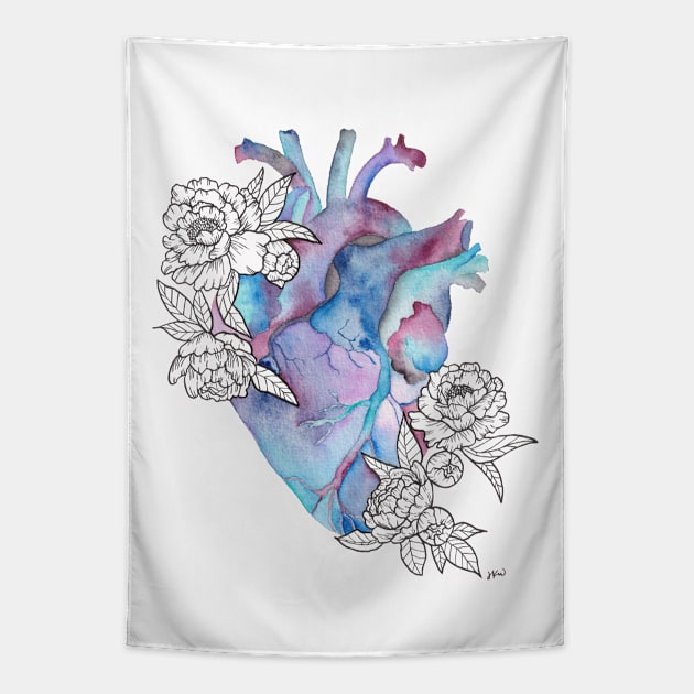 Anatomical Heart Tapestry by The Paintbox Letters