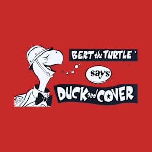 Bert the Turtle Says Duck and Cover 1960s T-Shirt