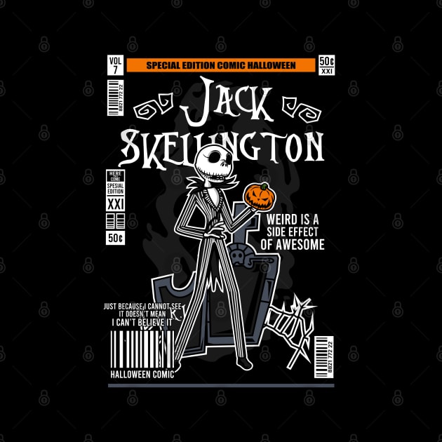 Jack Skellington Comic vintage by beanbeardy