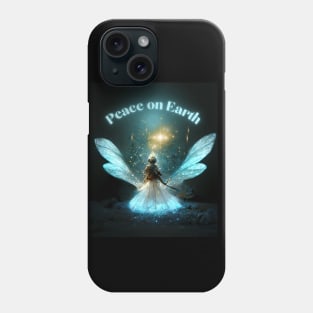 Christmas Peace - Holy Angel on Xmas Evening Phone Case