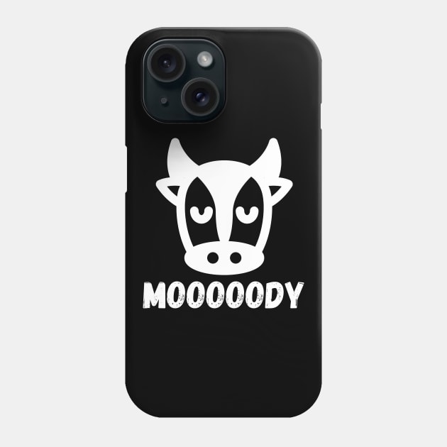 Moody Cow Phone Case by MyHotSpot