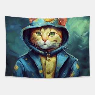 Cat Van Gogh Tapestry