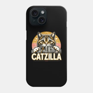 Funny Cat Catzilla Phone Case