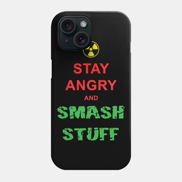 Stay Angry Superhero Keep Calm Funny Meme Phone Case by BoggsNicolas