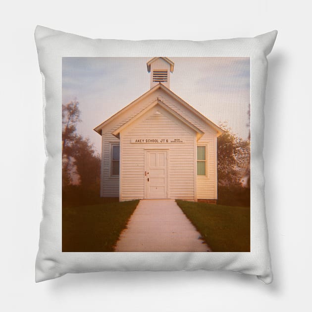 Wisconsin Rural Schoolhouse - Lomography Medium Format Diana F+ Pillow by ztrnorge