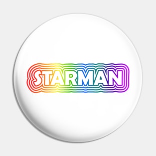 Starman rainbow pulse Pin