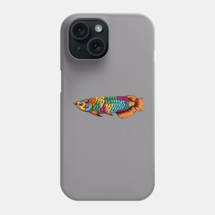 arowana fish colorful Phone Case