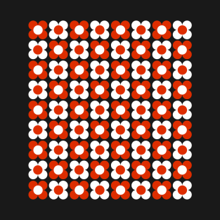 Retro Flower Pattern T-Shirt