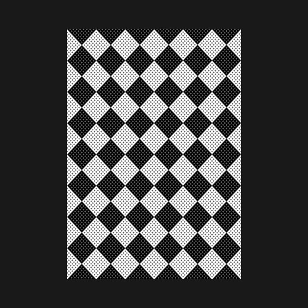 Angled Checkerboard Quilt Pattern no. 1 by Neil Feigeles