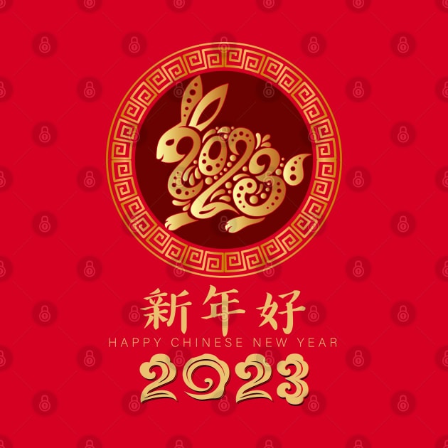 Happy Chinese New Year 2023 - Year Of The Rabbit Men Women by Gendon Design