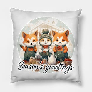 Season's greetings Pillow