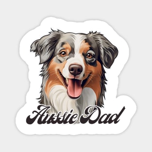 Australian Shepherd Dad T-Shirt - Dog Lover Gift, Pet Parent Apparel Magnet