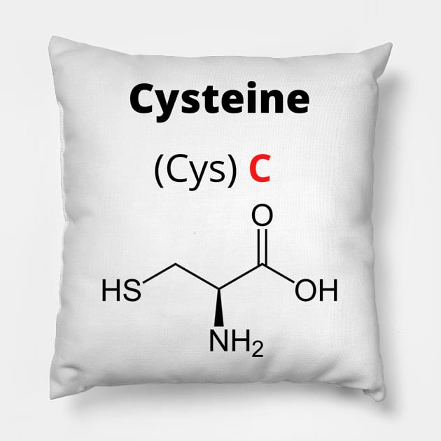 Amino acid cystéine Pillow by RedPOD