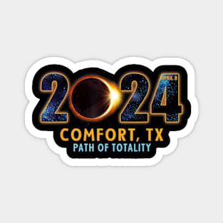 Comfort Texas Total Solar Eclipse 2024 Magnet
