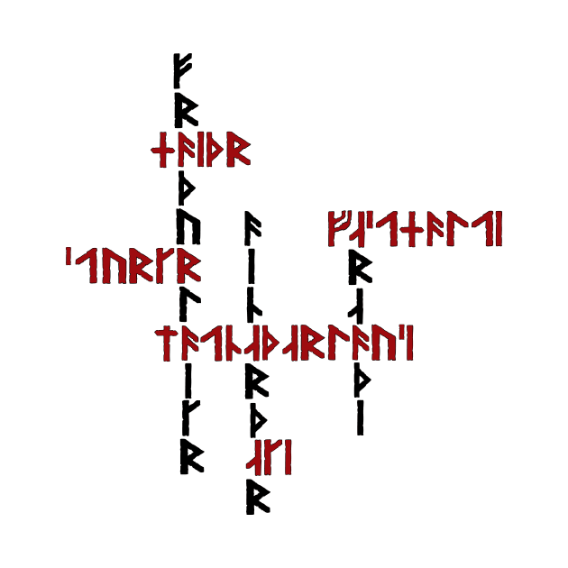 Interlocking Nordic Rune Design by Art of Arklin