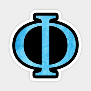 Blue Phi Magnet