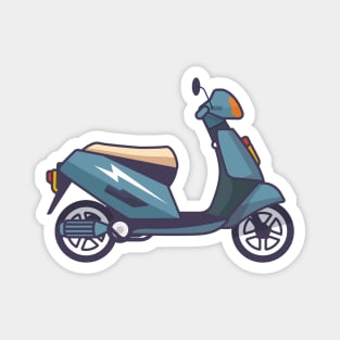 Vespa Scooter Vector Magnet