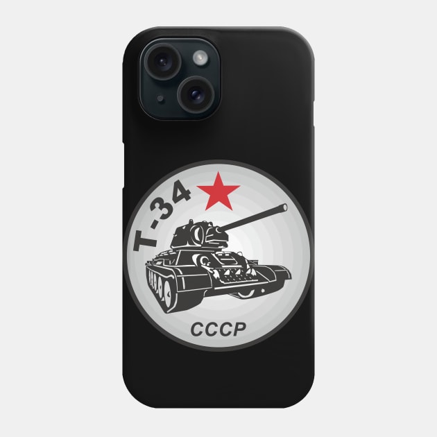 Soviet medium tank T-34 Phone Case by FAawRay