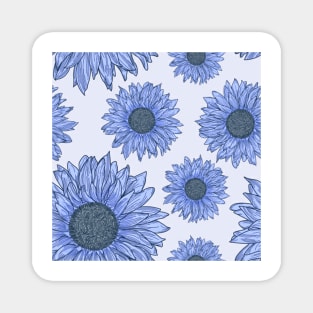 Sunflower lover pattern mask Magnet