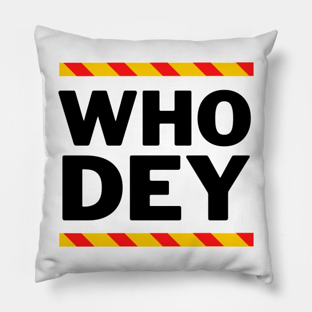 Who Dey Hip Hop Pillow by oneduystore