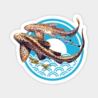 Leopard shark SCUBA Magnet