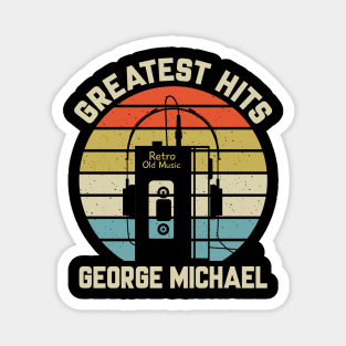 Greatest Hits George Retro Walkman Michael Vintage Art Magnet