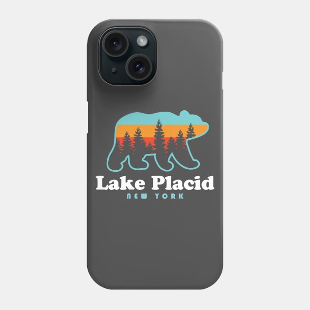 Lake Placid NY Adirondacks New York Bear Phone Case by PodDesignShop