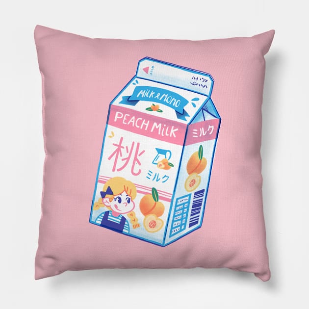 Peach Milk Pillow by frankielong@hotmail.co.uk