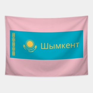 Shymkent City in Kazakhstan Flag Tapestry