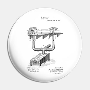 Smoke House Vintage Patent Hand Drawing Pin