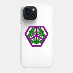 gmtrx lawal geometron with dodecahedron, icosahedron Phone Case