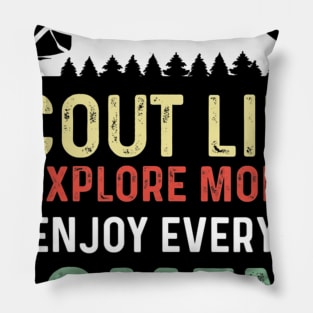 Scout Scouting Camping Hiking Gift Pillow