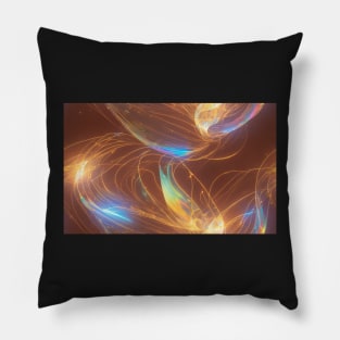 Seamless Holographic Texture XIII Pillow