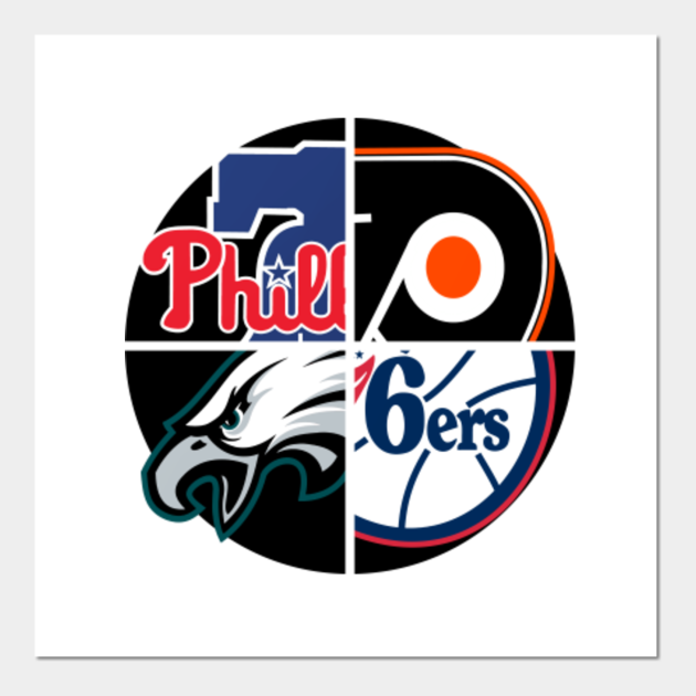 Philadelphia Sports Teams - Philly - Posters and Art Prints | TeePublic