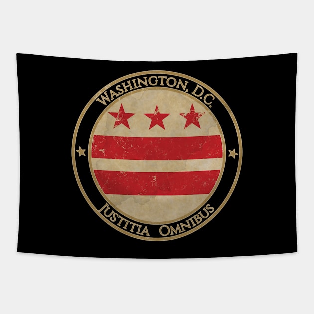 Vintage Washington DC USA United States of America American State Flag Tapestry by DragonXX