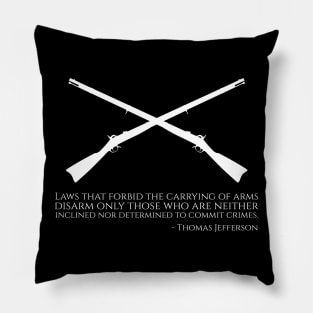 Founding Father Thomas Jefferson Quote - American History Pillow