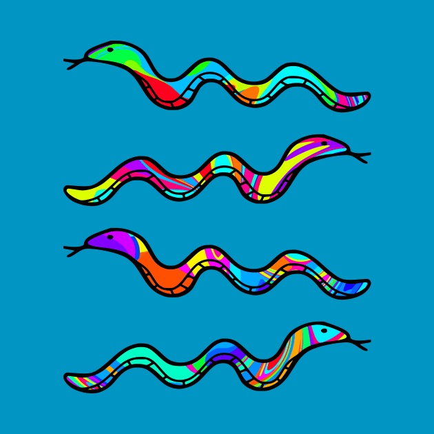 Colorful Snakes by Shrenk